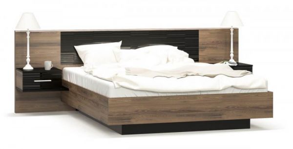 Ліжко двоспальне з тумбочками  Фієста 160